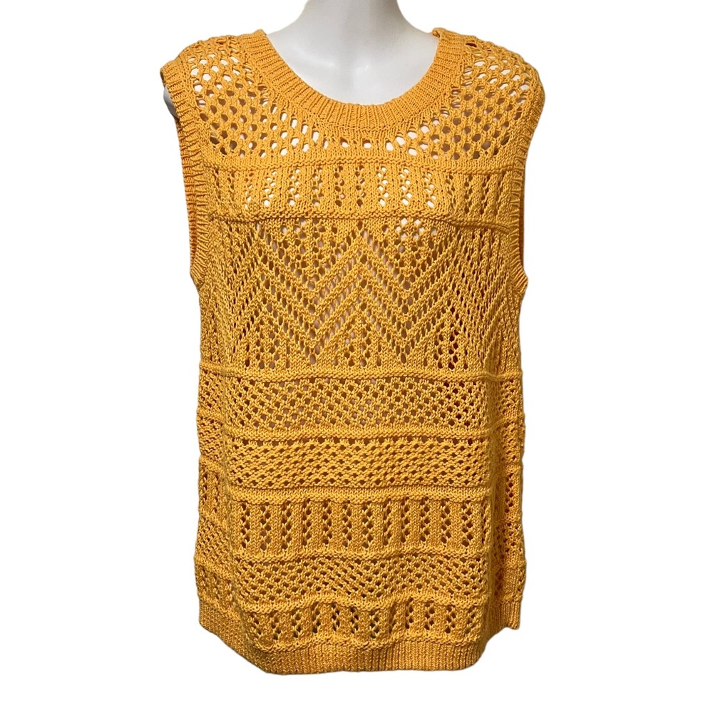 Talbots Crochet Sleeveless Sweater